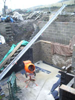 Retaining wall getting higher