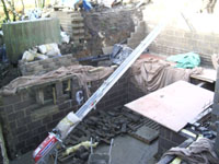 House walls going up